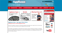 Desktop Screenshot of mrappliance.com.au