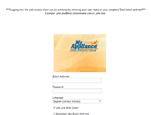 Tablet Screenshot of mail.mrappliance.com